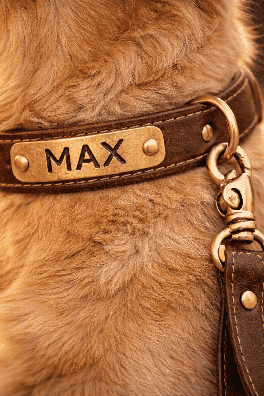 custom leather collar dog