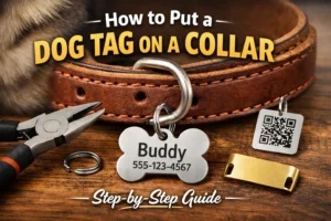 How to Put a Dog Tag on a Collar