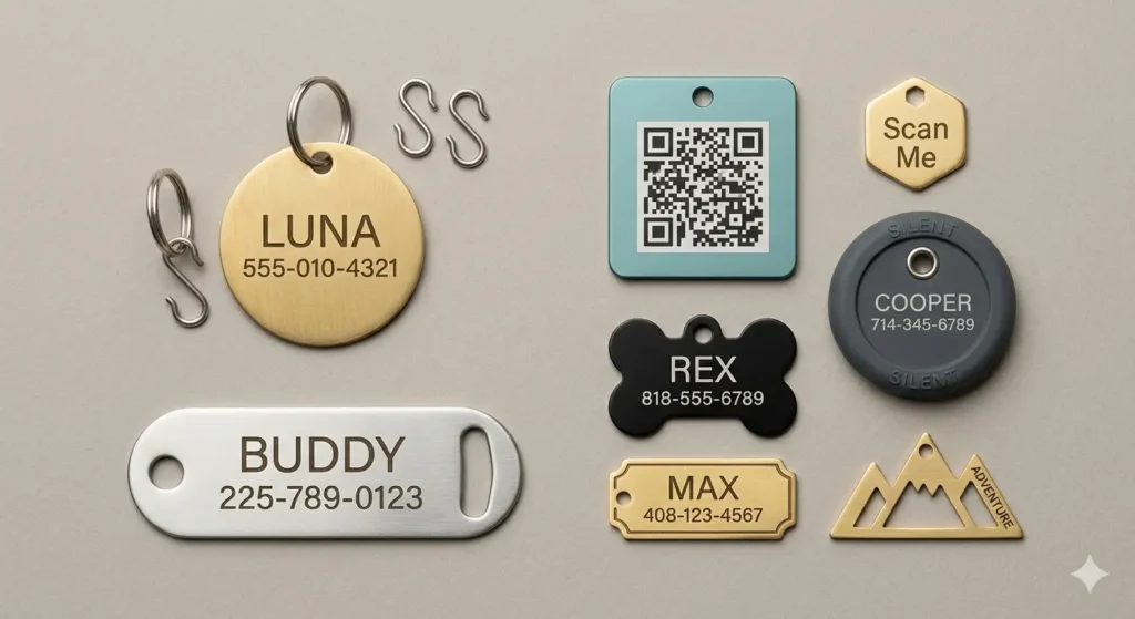 How to Put a Dog Tag on a Collar